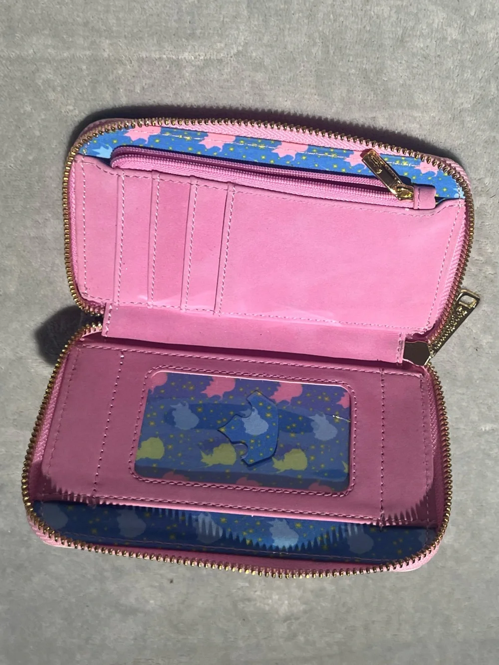 Loungefly sleeping beauty stained glass castle zip around wallet Disney Original